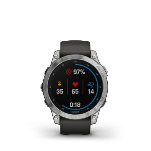 GARMIN Fénix 7 – Standard Edition Silver avec bracelet gris