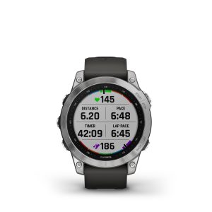 GARMIN Fénix 7 – Standard Edition Silver avec bracelet gris