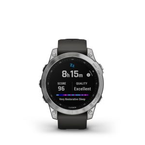 GARMIN Fénix 7 – Standard Edition Silver avec bracelet gris