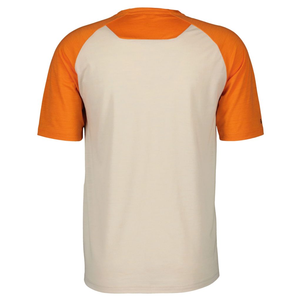 SCO Tee M's Defined Merino SS - flash orange / dust white