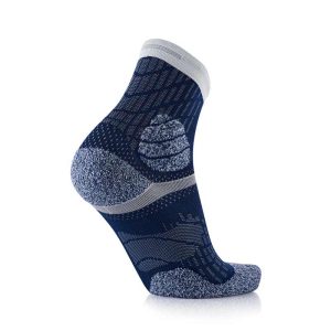 SIDAS – TRAIL Protect Socks Chaussettes de Running Bleu marine / Grey