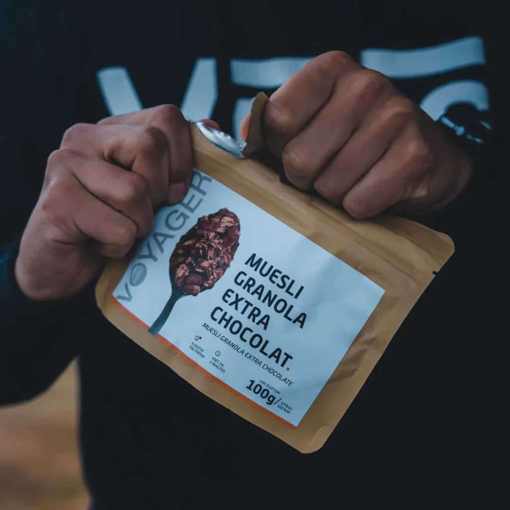 VOYAGER - Muesli granola extra chocolat lyophilisé - 100g - 423 kcal