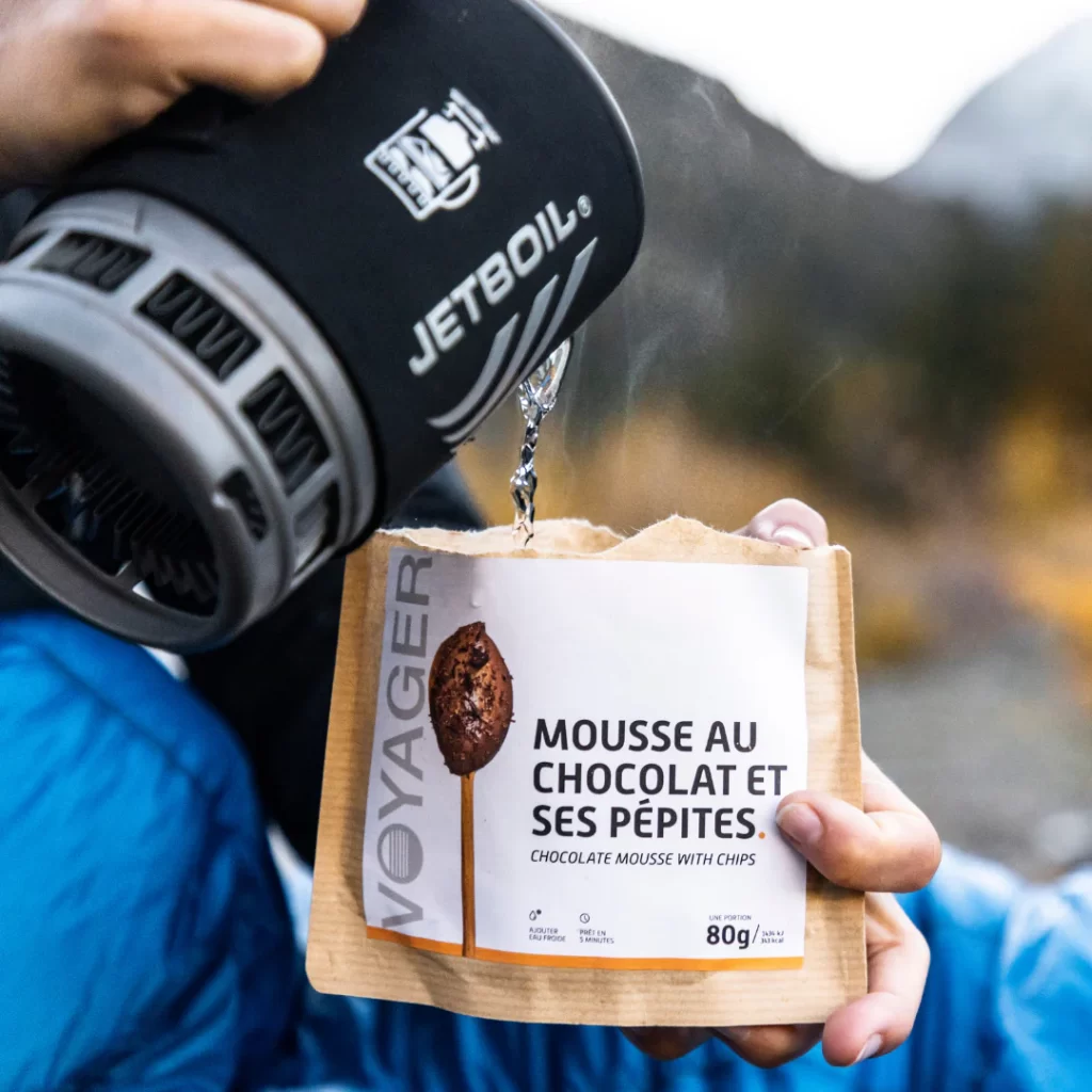 VOYAGER - Mousse au chocolat et ses pépites lyophilisée - 80g - 348 kcal