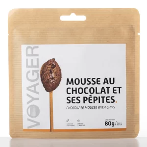 VOYAGER – Mousse au chocolat et ses pépites lyophilisée – 80g – 348 kcal