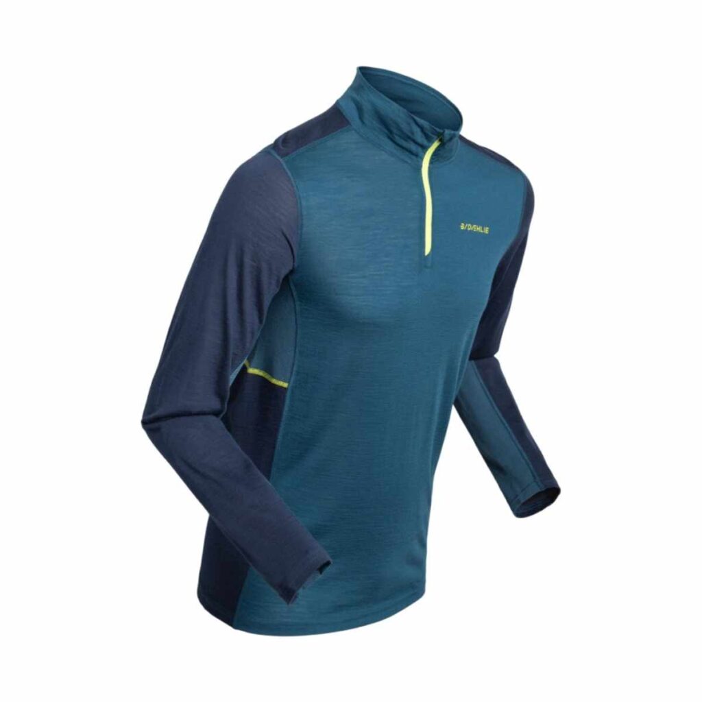 DAEHLIE- Performance Wool Half Zip - Teal M
