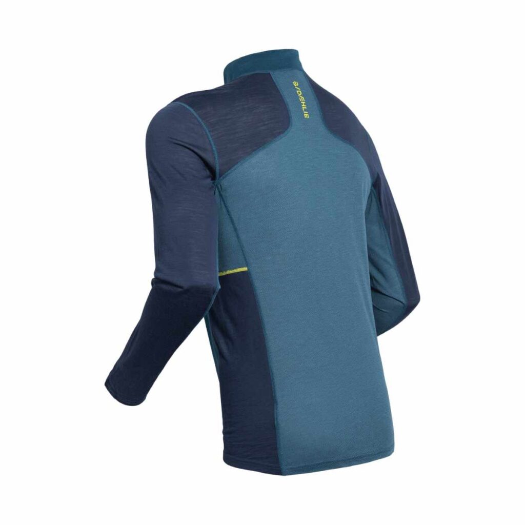 DAEHLIE- Performance Wool Half Zip - Teal M