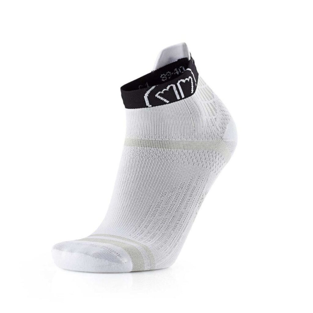 SIDAS - RUN FEEL SOCKS Chaussettes de Running Blanc/Noir