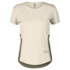 T-shirt à manches courtes femme SCOTT Endurance Tech cotton white/hay green