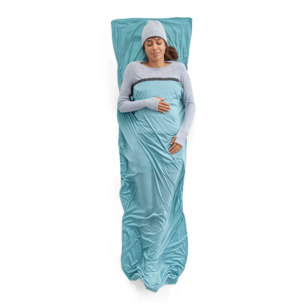 SEA TO SUMMIT Drap de Sac Confort Blend Tencel avec manche d'Oreiller