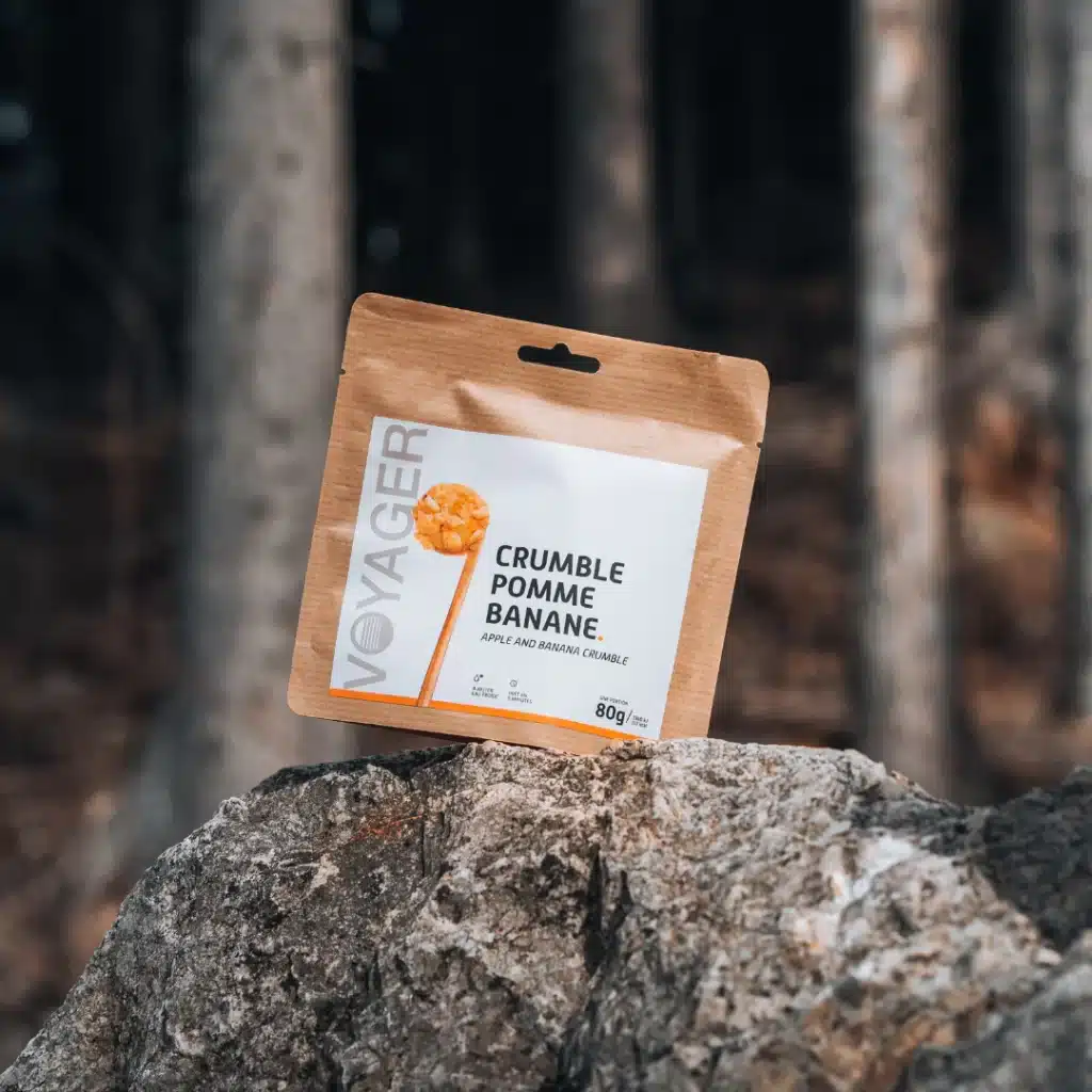 VOYAGER - Crumble pomme-banane lyophilisé - 80g - 325 kcal