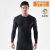 IRON-IC - T-SHIRT Baselayer Homme 40% Thermo Merino Black