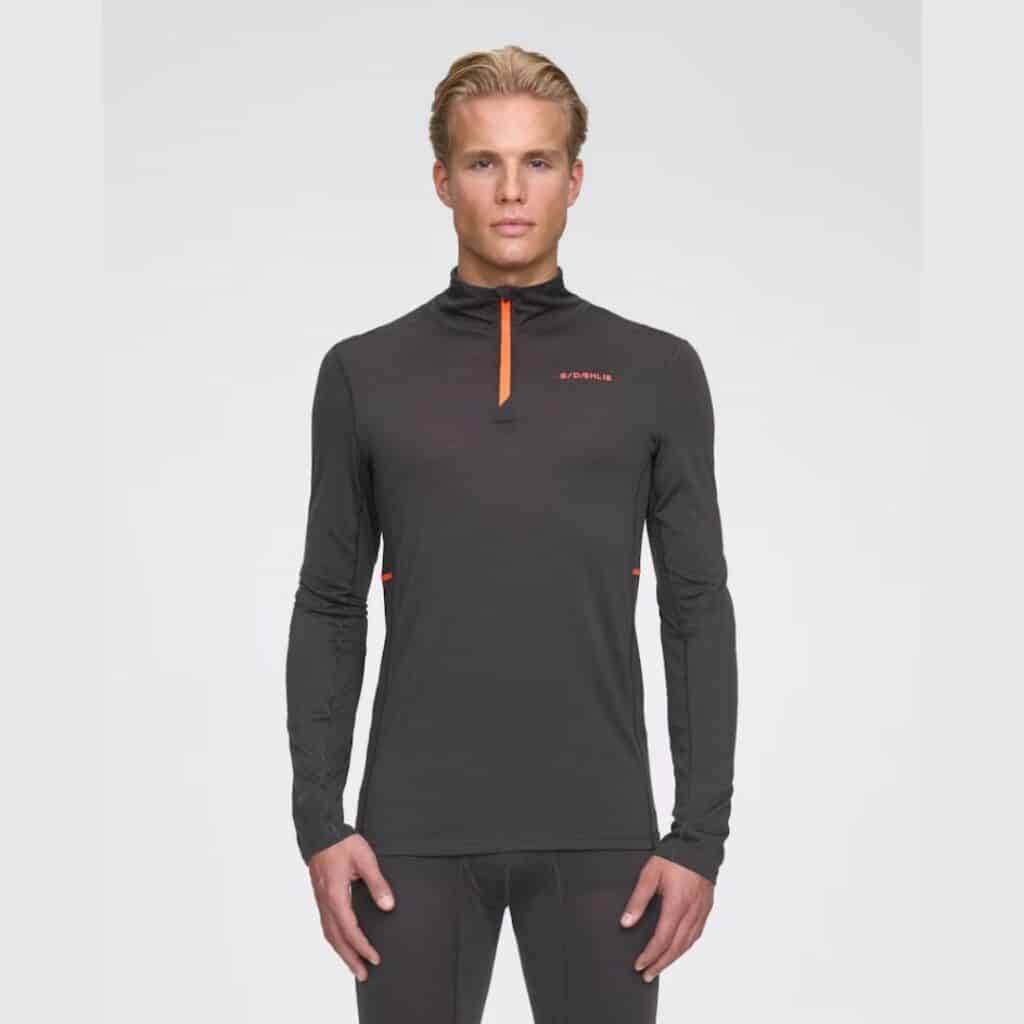 DAEHLIE- Performance Wool Half Zip - Obsidian Homme