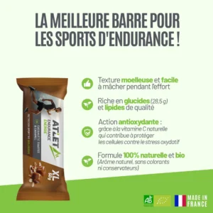 Barre Energétique Cacahuète toastée et Caramel Bio