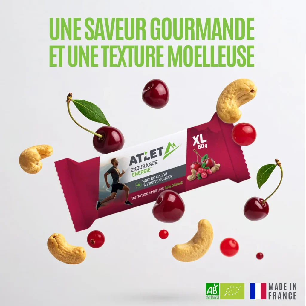Barre Energétique Noix de cajou et Fruits rouges Bio