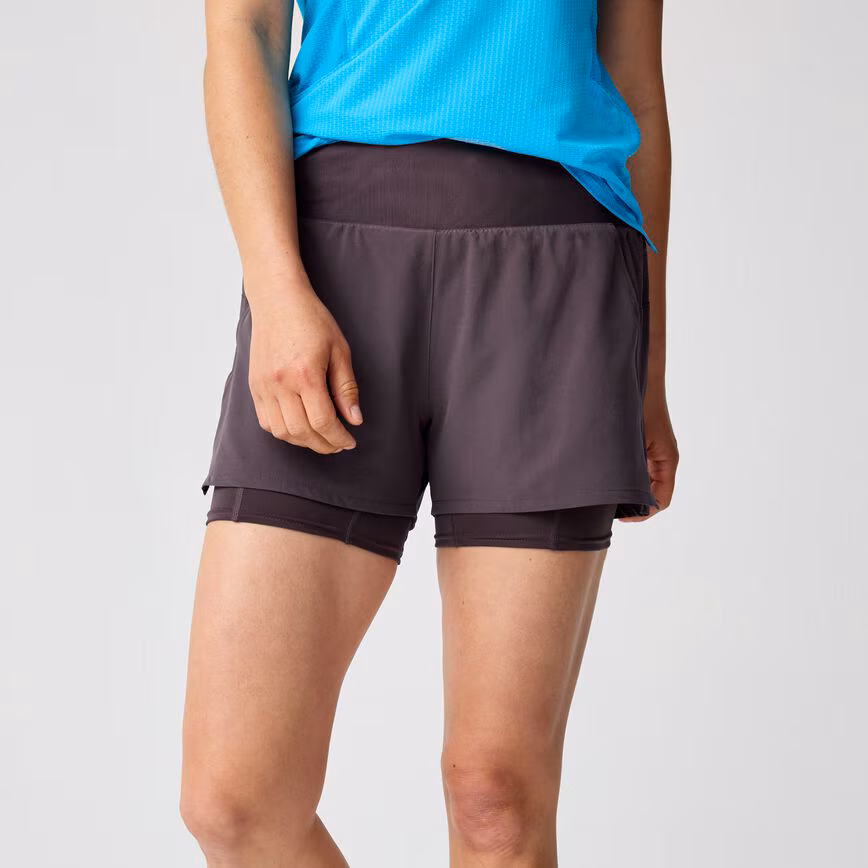 High Point 3" 2-in-1 Short 2.0 Dk Russet Femme