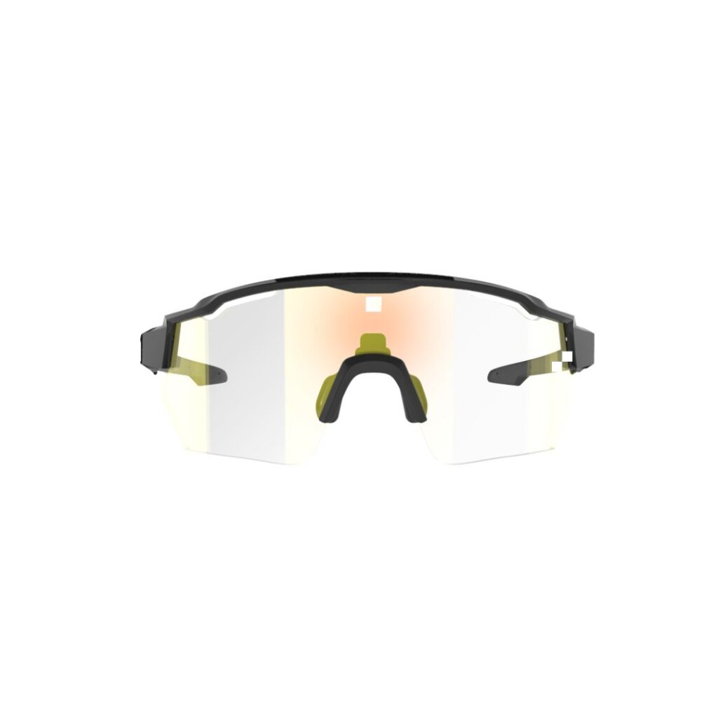 AZR - 4128- Kromic Race rx Noire vernie / écran kromic rouge multicouche CAT 0/3
