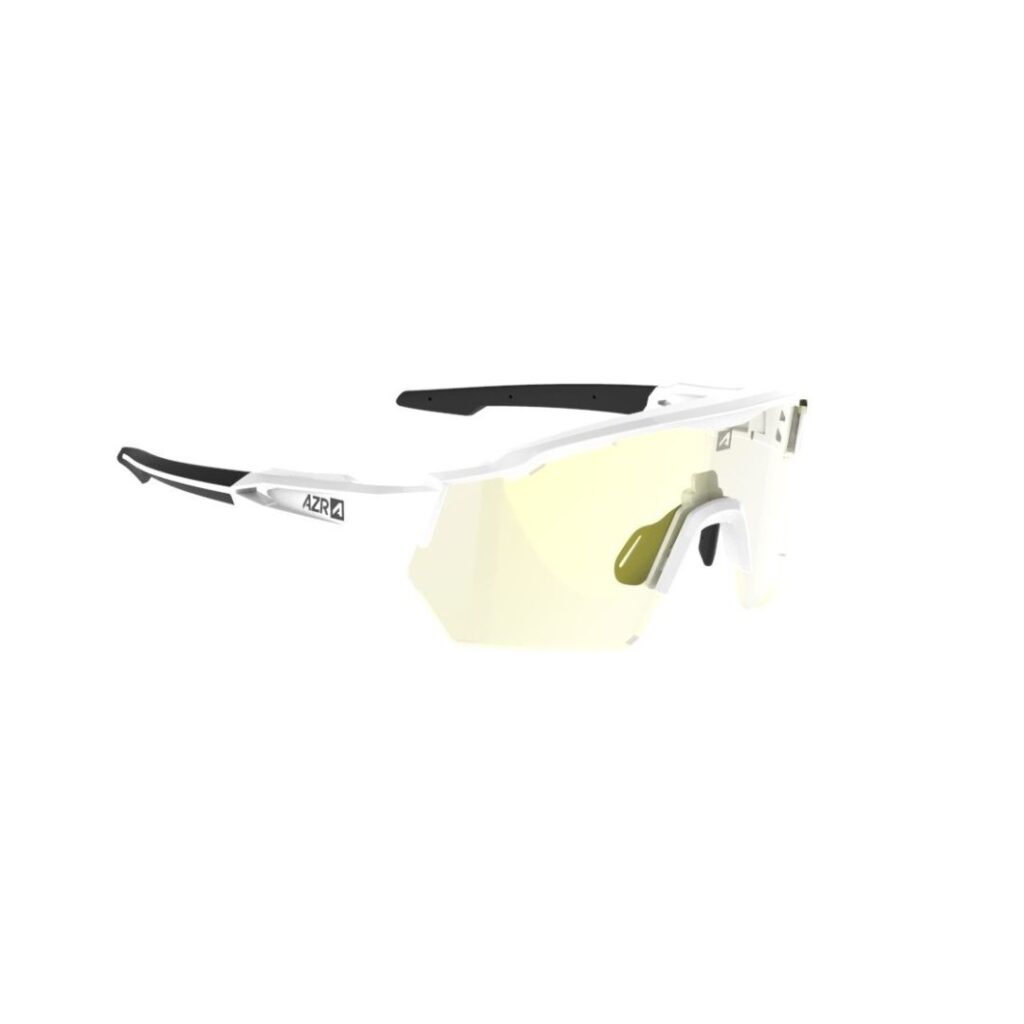 AZR - 4777- Kromic Race rx Blanche vernie / noire / écran kromic gold multicouche CAT 1/3