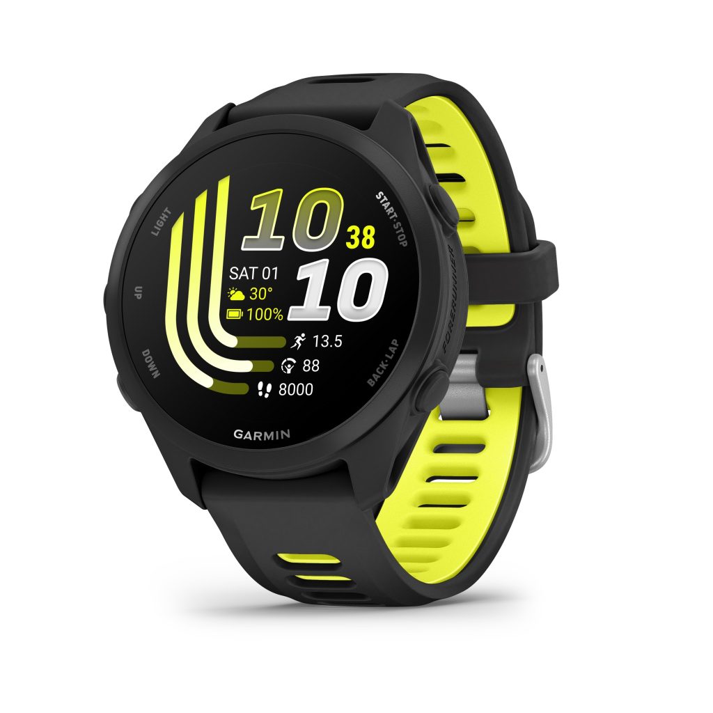 GARMIN Forerunner 170 Music Noir avec bracelet noir/jaune