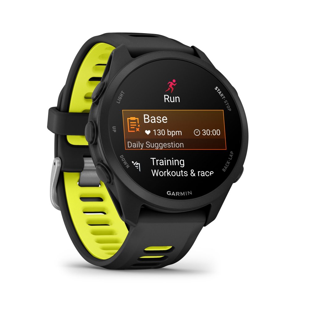 GARMIN Forerunner 170 Music Noir avec bracelet noir/jaune