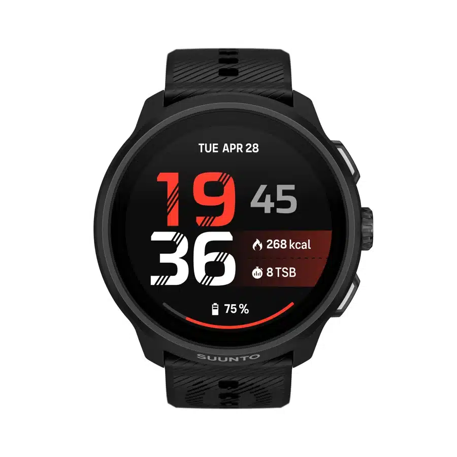 Suunto Run 2 All Black 4GB et bracelet silicone