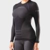 IRON-IC - T-SHIRT Baselayer Femme Thermo Cashmere Noir